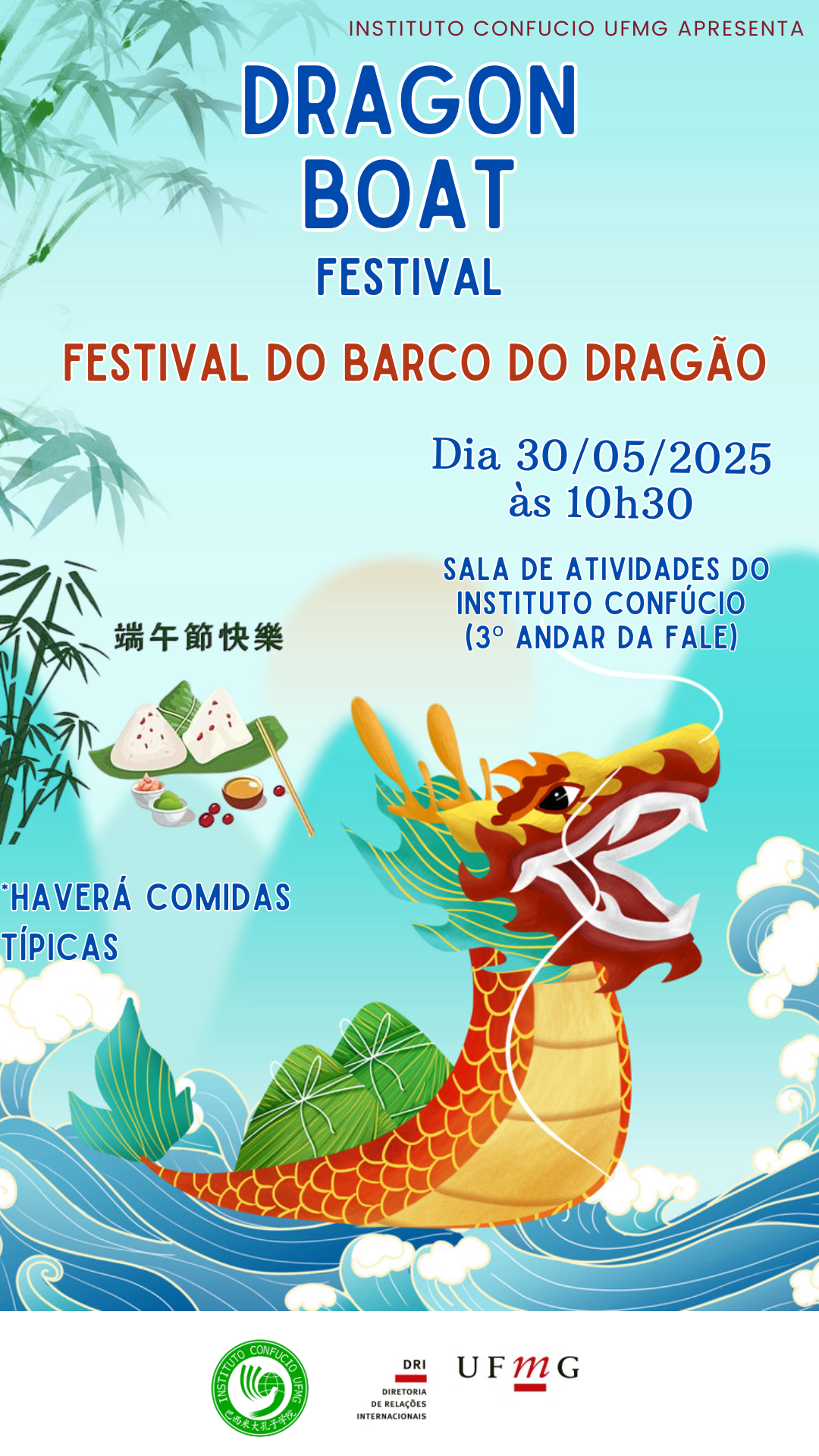 Instituto Confúcio na UFMG promove celebração do Festival do Barco do Dragão
