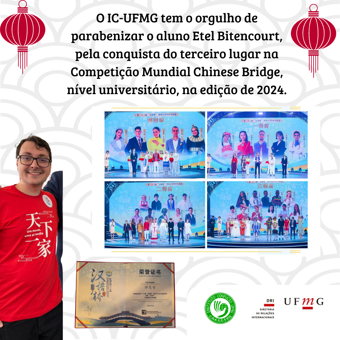 Etel Bitencourt conquista o terceiro lugar no Chinese Bridge Mundial